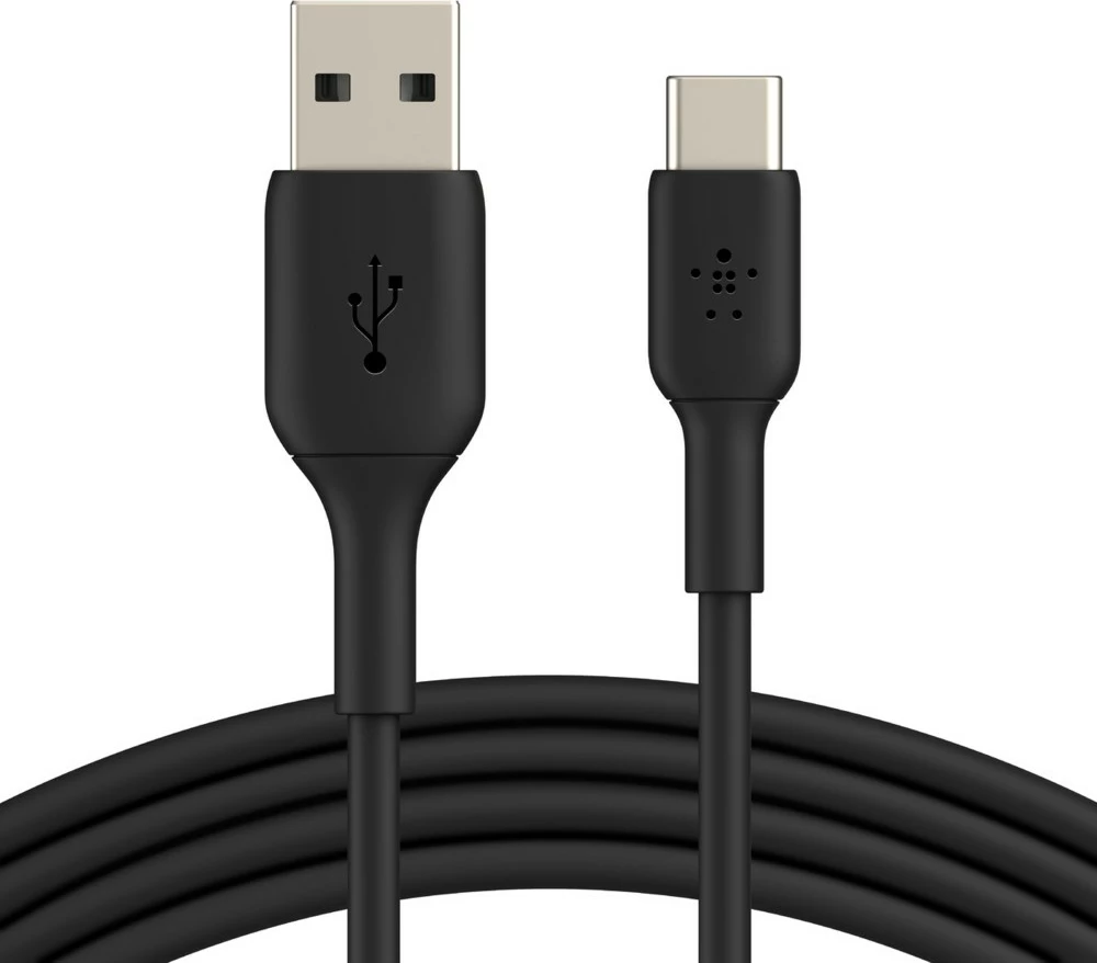 Kabel za polnjenje in prenos podatkov Belkin CAB001BT1MBK, 1 m, USB A na USB C, črn