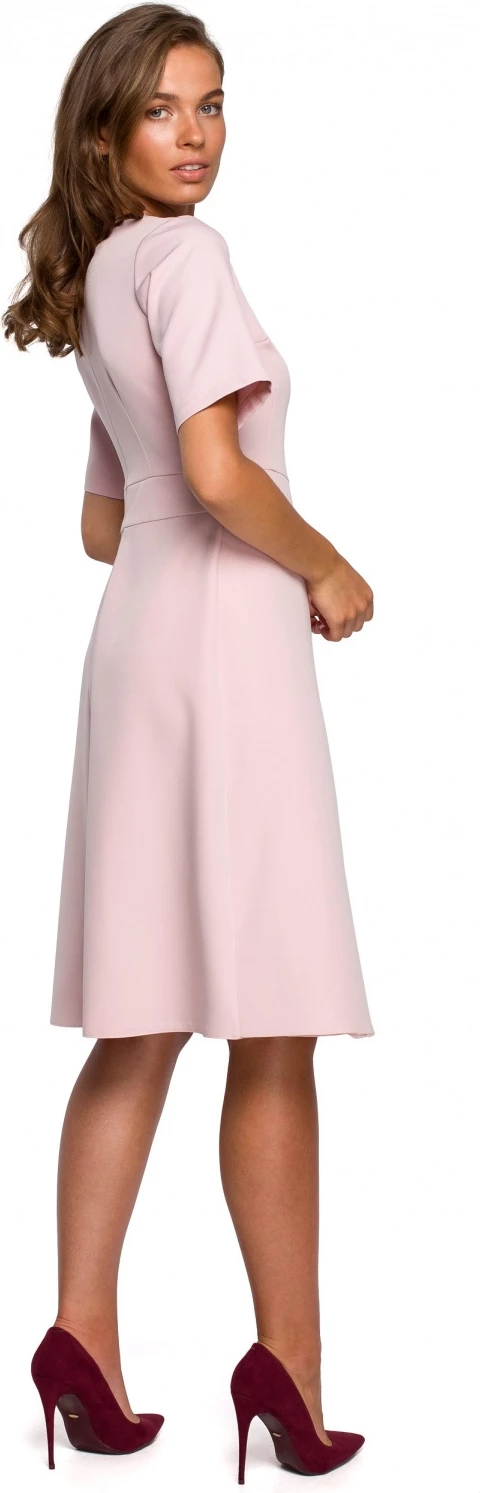 Elegantna obleka Stylove 149235 za ženske, rožnata