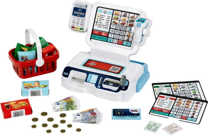 Igrača blagajna z aplikacijo Klein 7265, večbarvna, komplet dodatkov