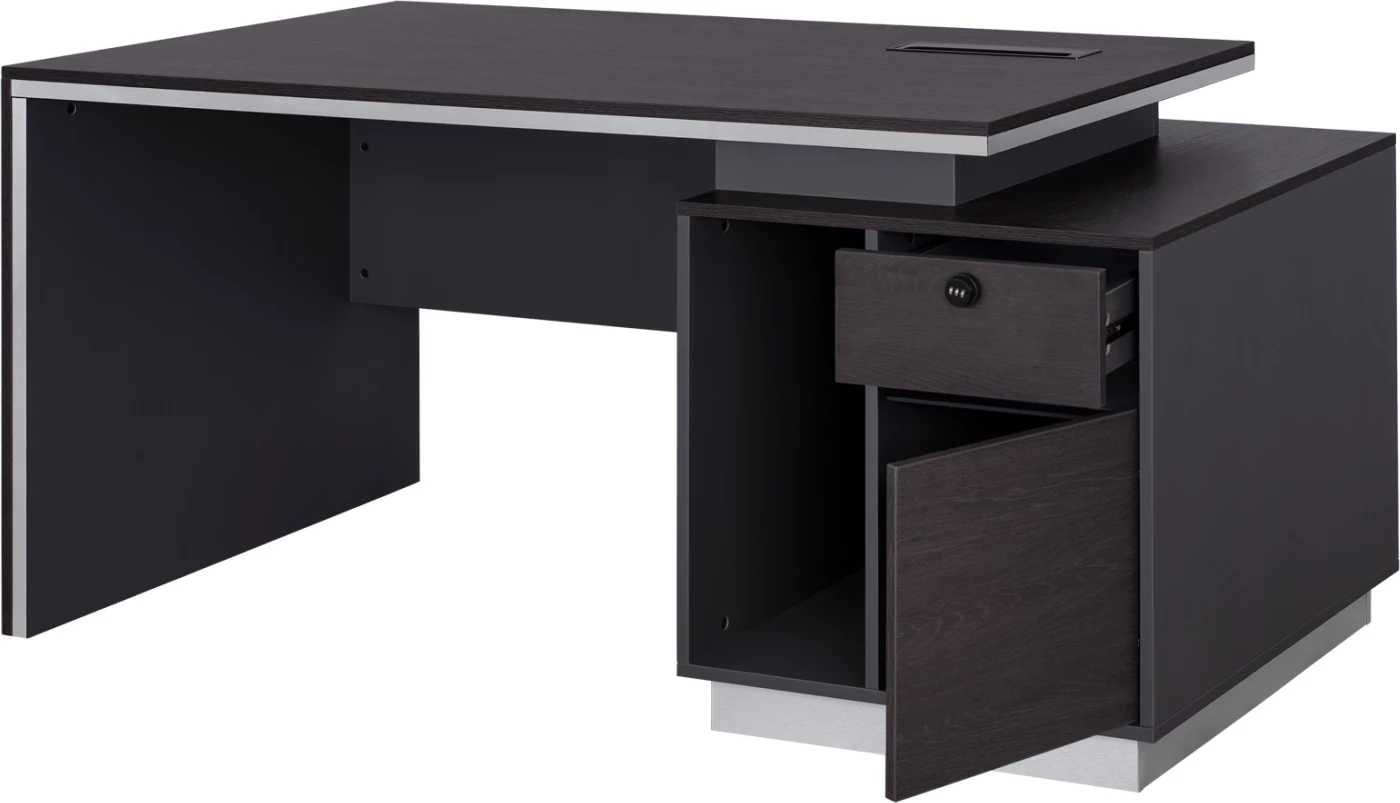 Profesionalna pisarna z desno omarico Rosewood FH2087R 160x80x76cm