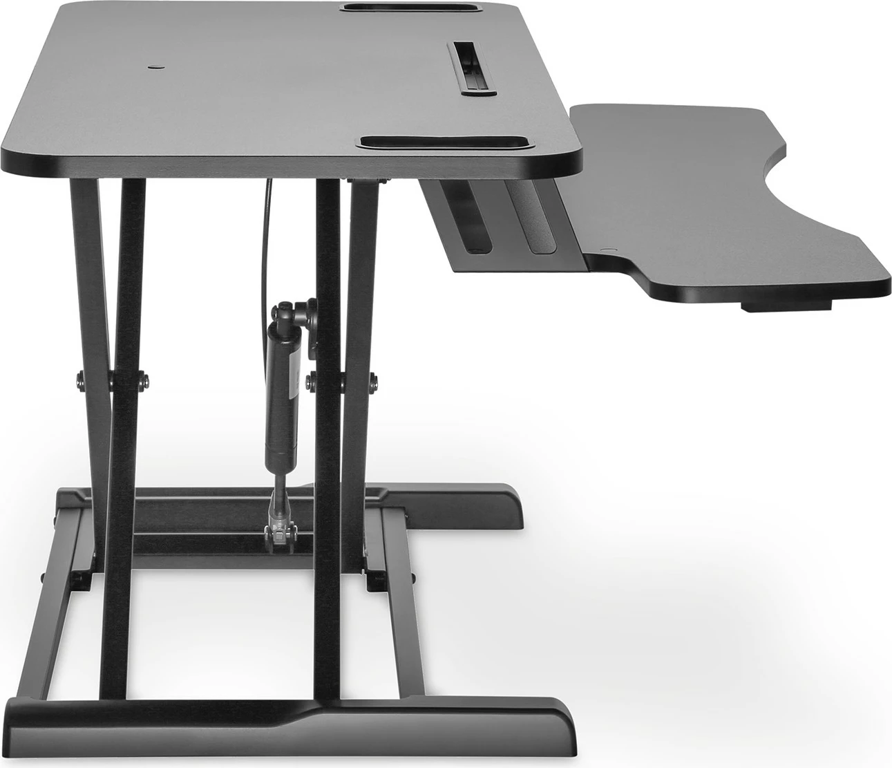 Ergonomski namizni dvigovalnik Workspace Riser, Digitus, ročno nastavljiv 95x62 cm, črn