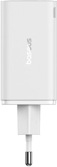 Polnilnik 65W, 2×USB-C + 2×USB, bel — Baseus GaN6 Pro