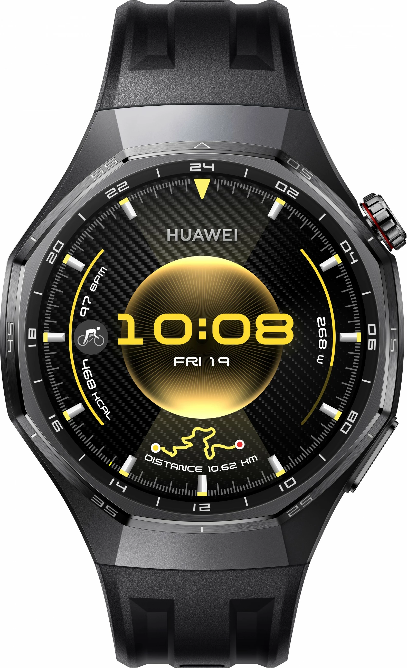 Pametna ura Huawei WATCH GT6 Pro 46mm Atum-B29F, črn pašček iz fluoroelastomera