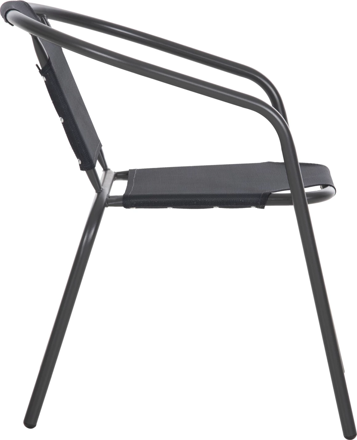 Vrtni naslanjač LEDAN FH5977.01 kovina in tekstilen v sivi barvi 55x58x72H cm