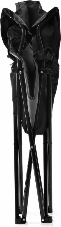 Zložljiv stol za turizem Meteor Hiker, črn