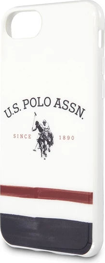 Ovitek Pattern Tricolor, U.S. Polo Assn. USHCI8PCSTRB za iPhone 7/8/SE 2020/SE 2022, bel
