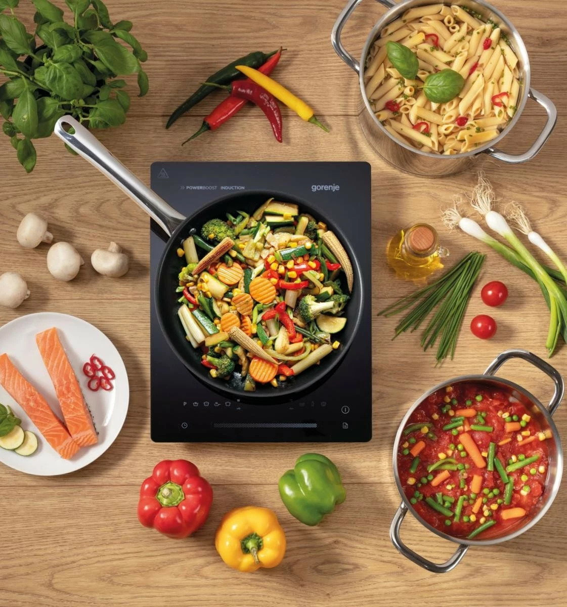 Indukcijska kuhalna plošča, 1 cona, 2000 W, črna Gorenje ICY2000SP