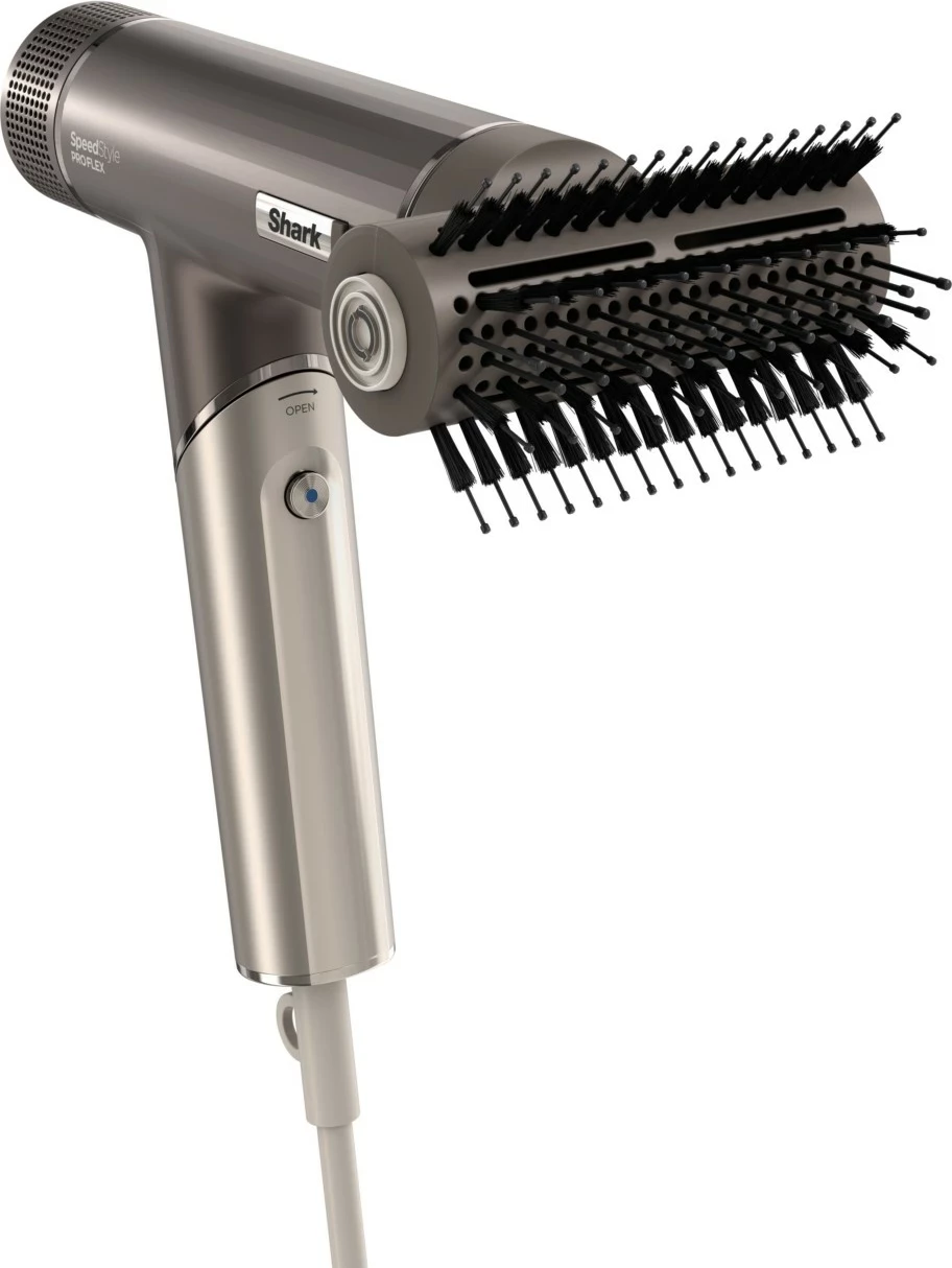 Sušilec za lase SpeedStyle Pro Flex HD542EU Shark, 1700 W, ionizacija, 4 dodatki, srebrne barve