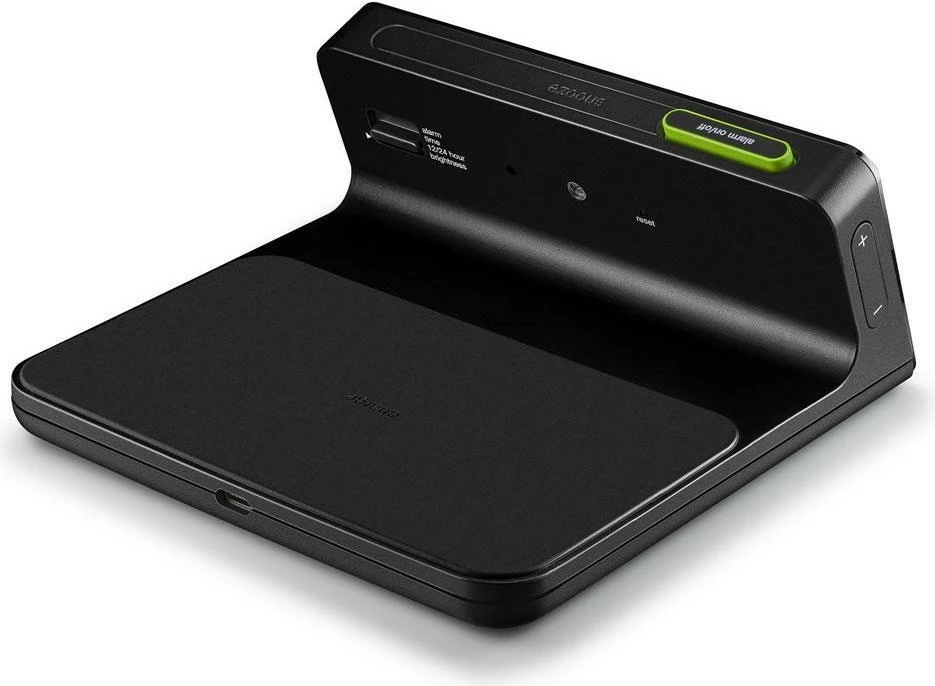 Digitalni alarm z brezžičnim polnjenjem 10W, Braun BC21, LCD, črn