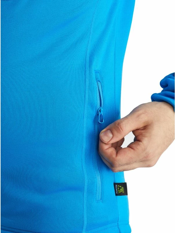 Pulover z kapuco za moške, moder Viking