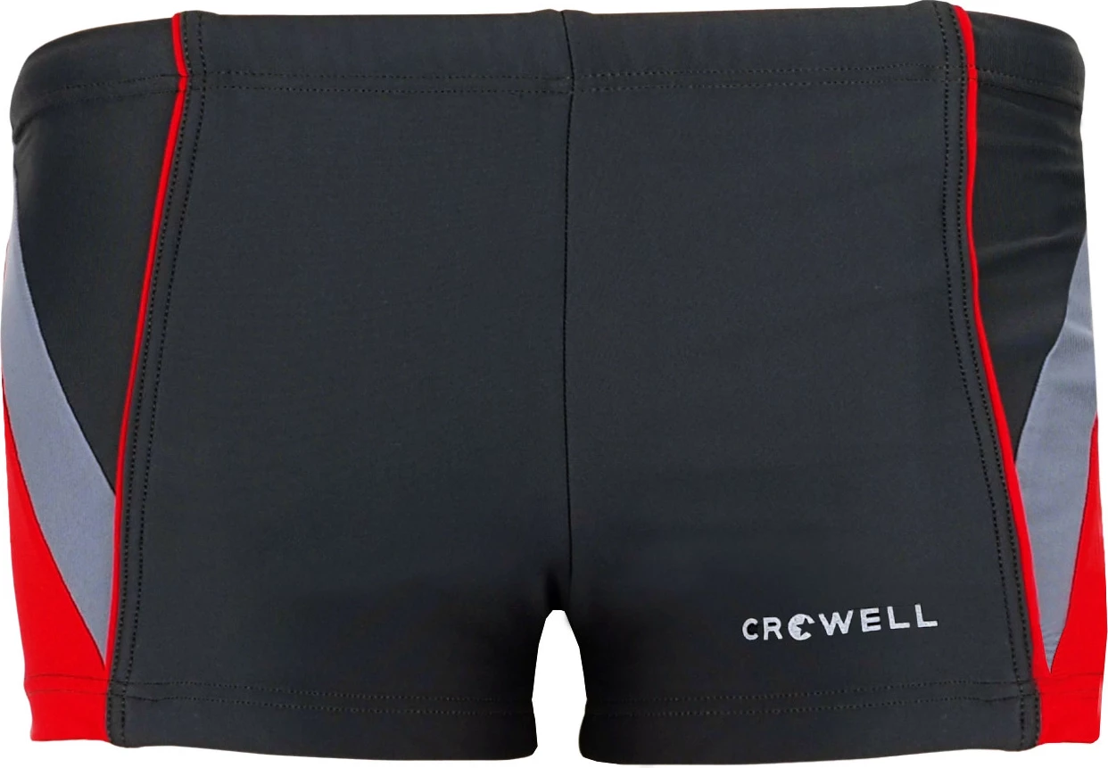 Kopalne kratke hlače za fante Crowell, sivo-rdeče