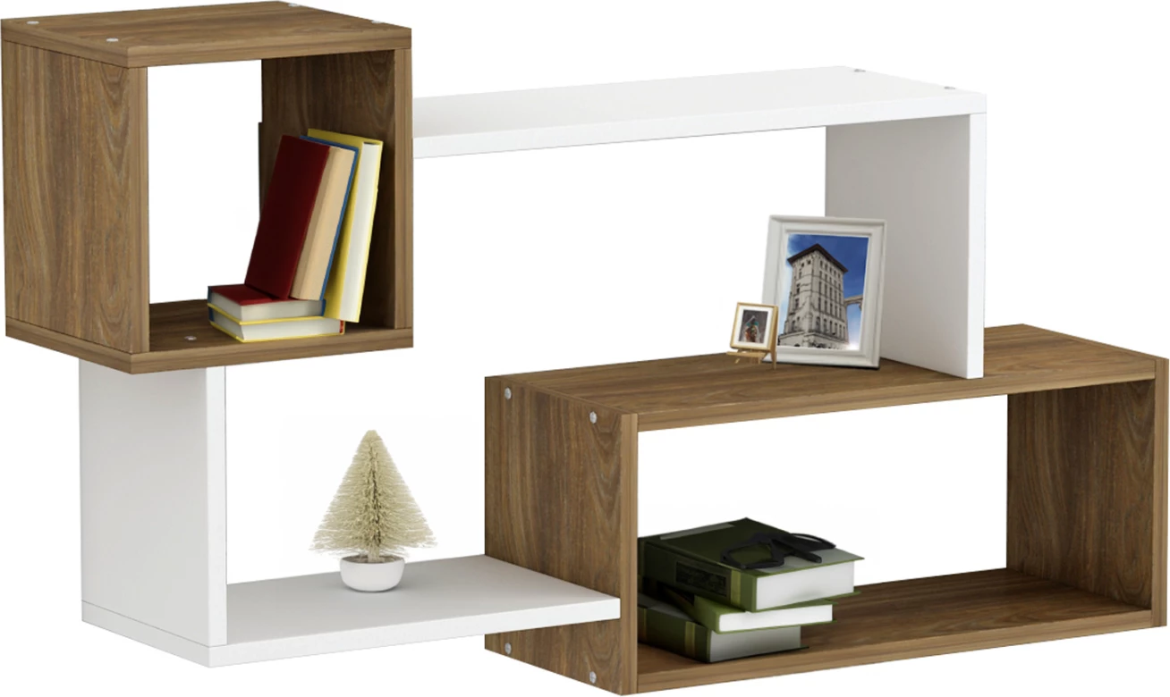 Stenske police TANNER FH8948.11 melamin v naravno-beli 90,5x20x51Hcm