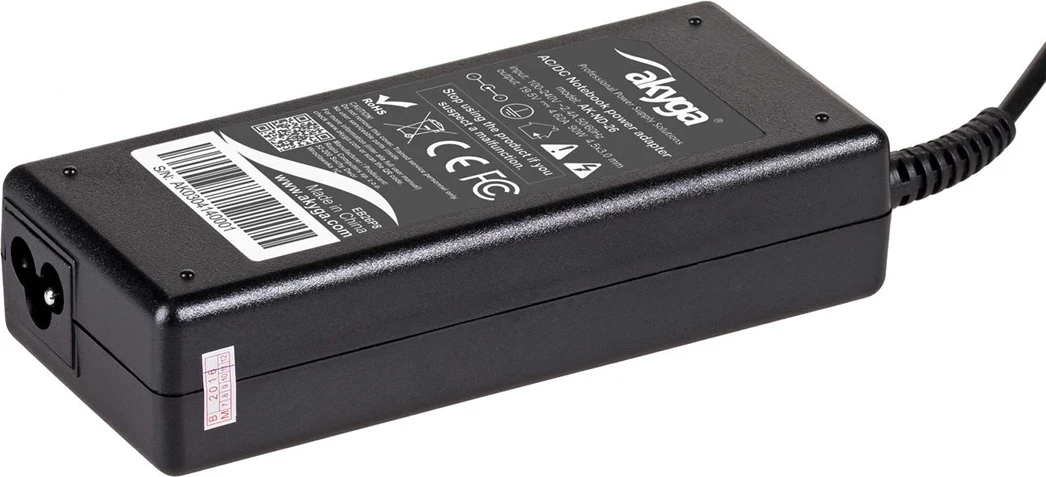 Polnilnik za prenosnik Akyga AK-ND-26, 90 W, črn