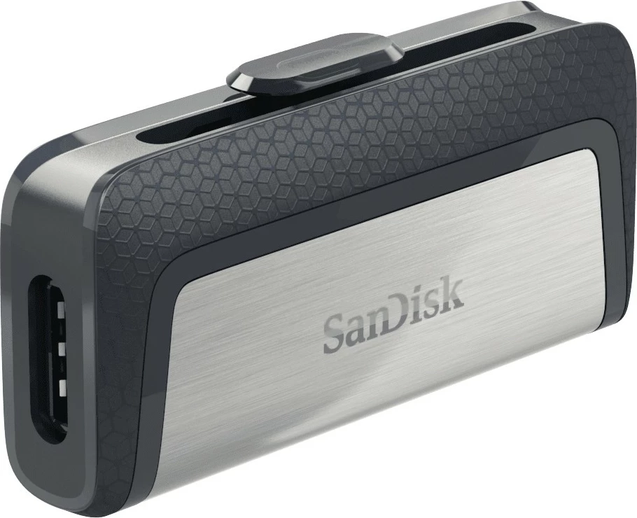 USB SanDisk Ultra Dual Drive, 256 GB, USB Type-A/Type-C, 3.2 Gen 1, sivo, srebrno USB SanDisk Ultra Dual Drive, 256 GB, USB Type-A/Type-C, 3.2 Gen 1, sivo, srebrno