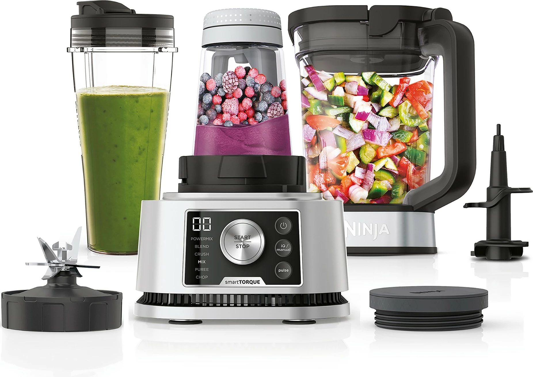 Močni kuhinjski mešalnik 2,1 L Ninja CB350EU, 1200 W, srebrn