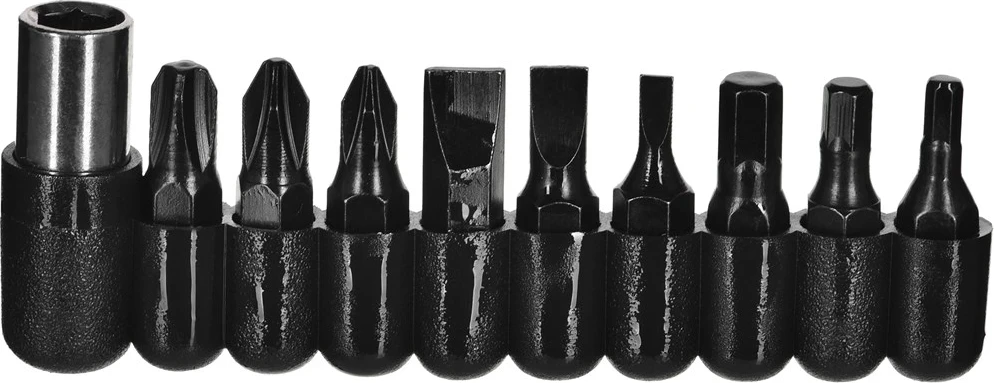 Večnamensko orodje Gron AZYMUT, 11 orodij + 9 bitov + usnjen etui