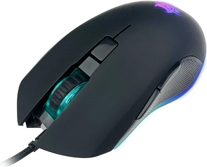 Gaming miška Tracer Gamezone EDGE, z žico, RGB, 3200 DPI, črna