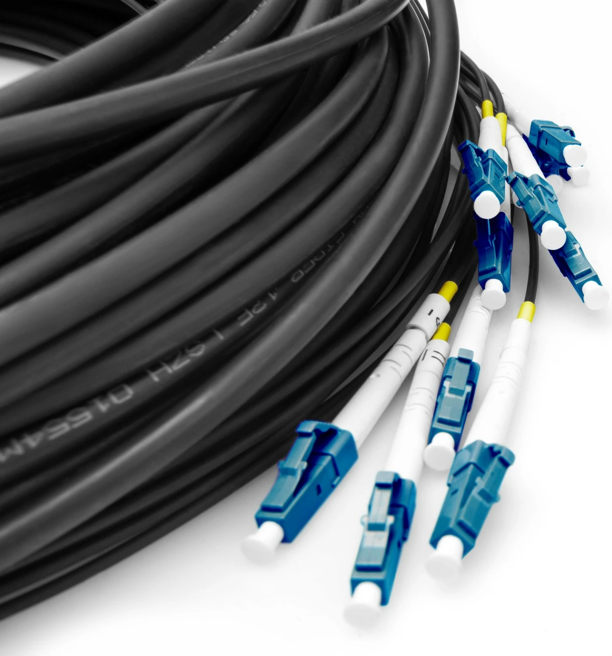 Optični patch kabel LC na UPC, 50 m, OS2, 12 jedr, črn Digitus LWL