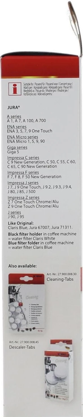 Filter za kavni aparat Jura Claris Blue, Scanpart, bel