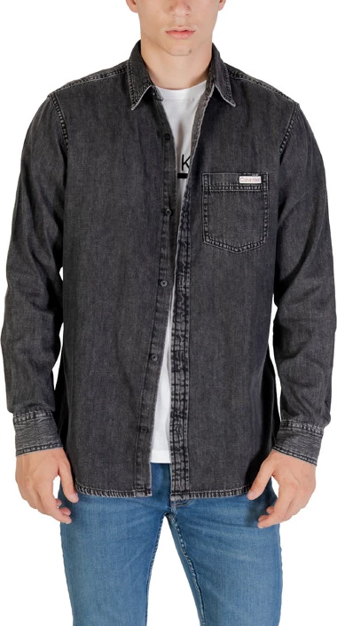 Moška srajca Calvin Klein Jeans, črna