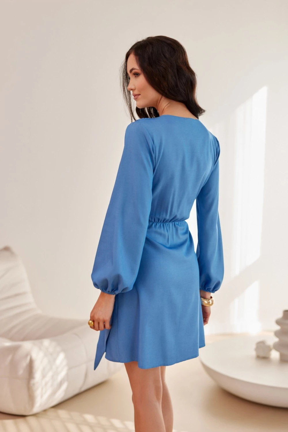 Mini obleka, Roco Fashion 209547, modra