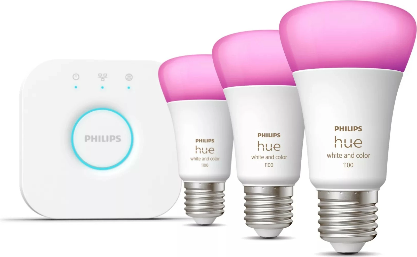 Pametna svetilka Philips Hue White and Colour Ambience Starter kit E27, Bluetooth/Zigbee, bela