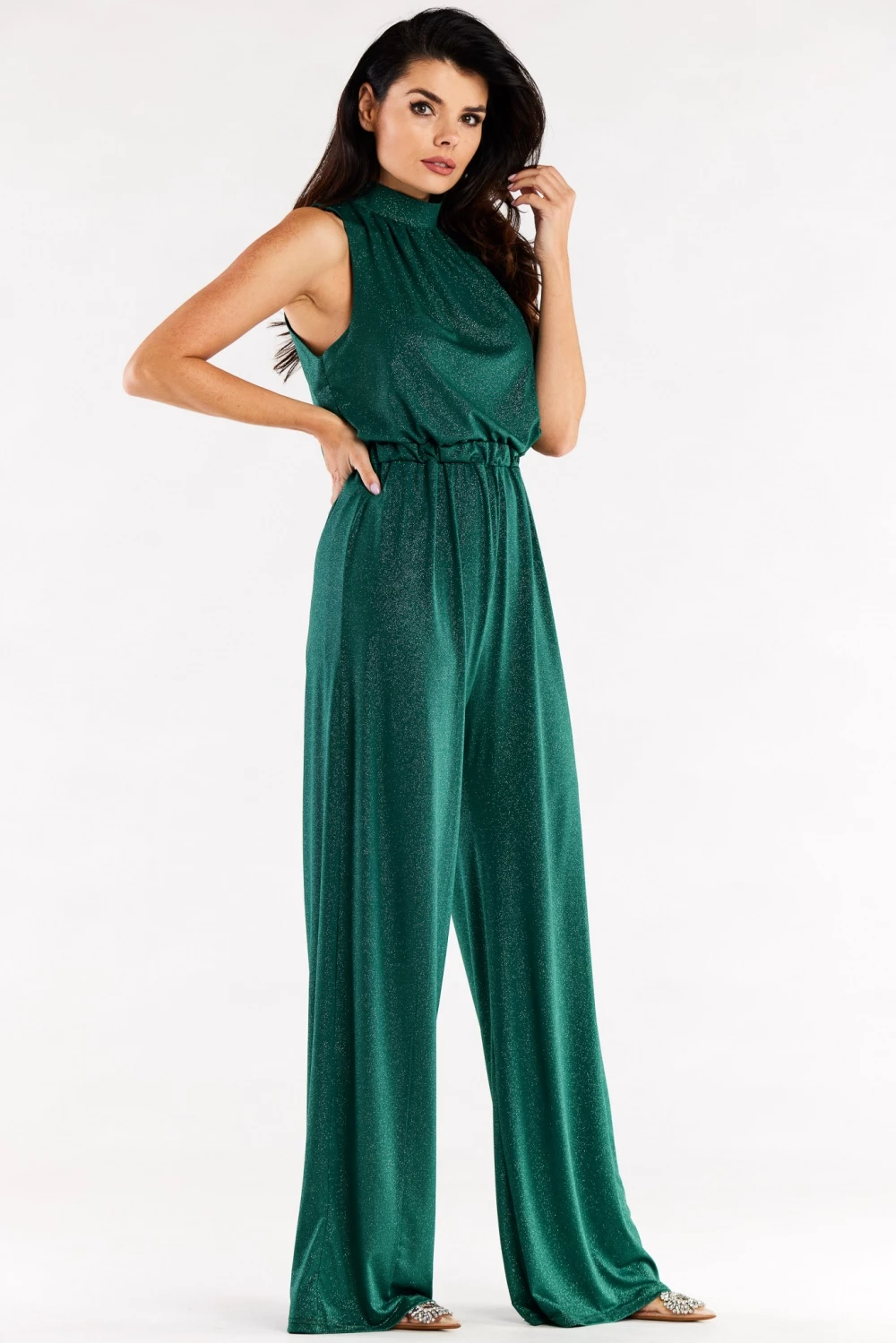 Elegantna ženska obleka awama 174369, zelena