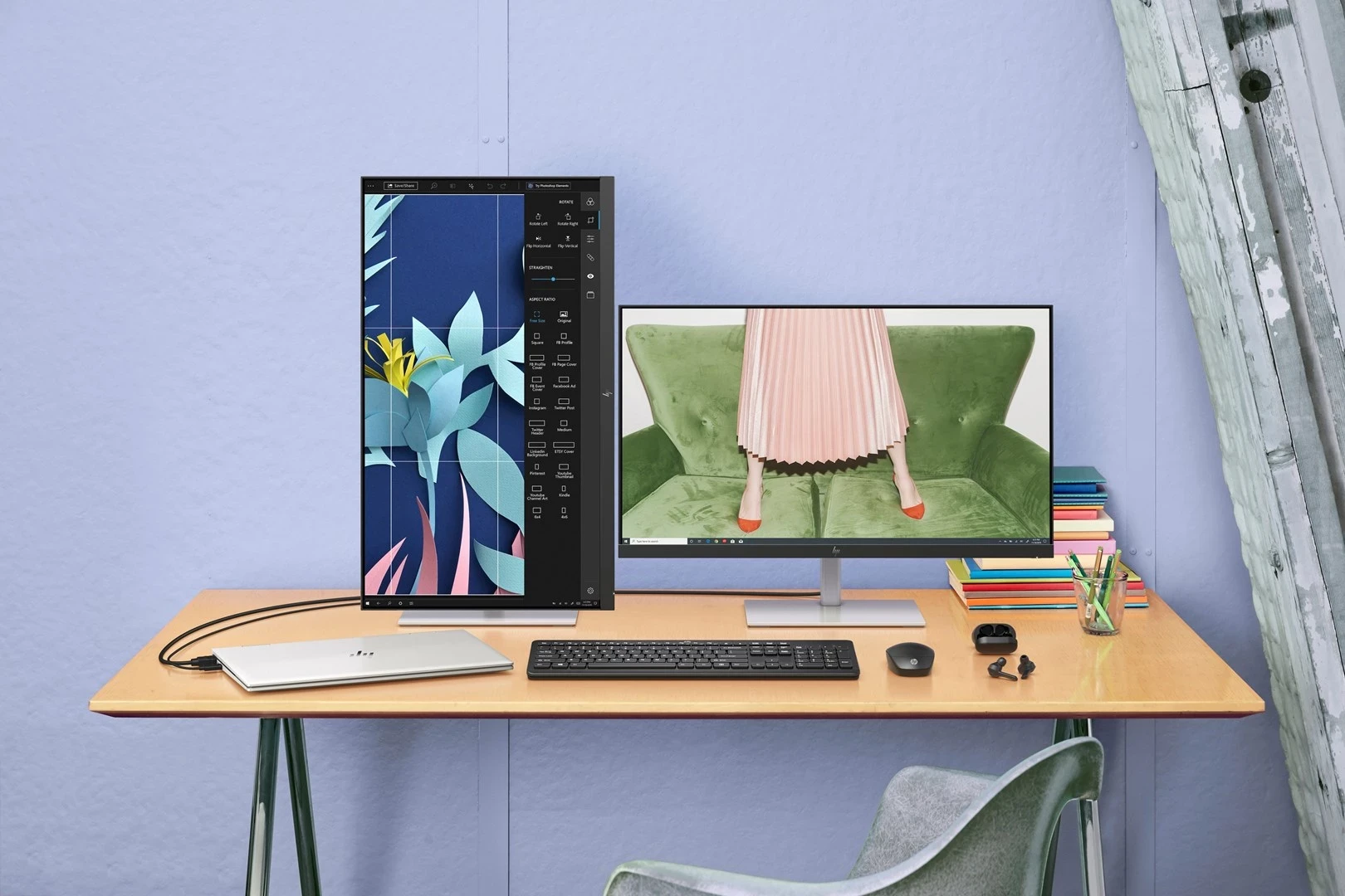 Brezžični komplet miške in tipkovnice, HP 230, črn