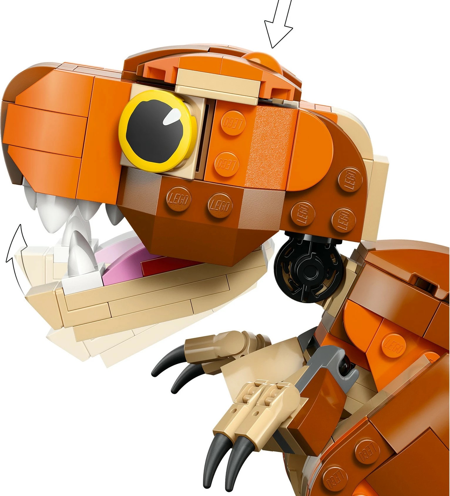 Gradbeni set LEGO Jurassic World 76967 Little Eatie T.Rex, 317 kosov, večbarven