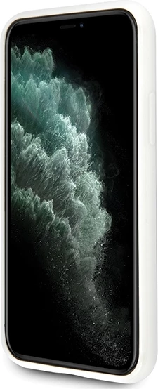 Ovitek za telefon iPhone 11 Pro Max, vzorec Tricolor, bel — U.S. Polo Assn. USHCN65PCSTRB