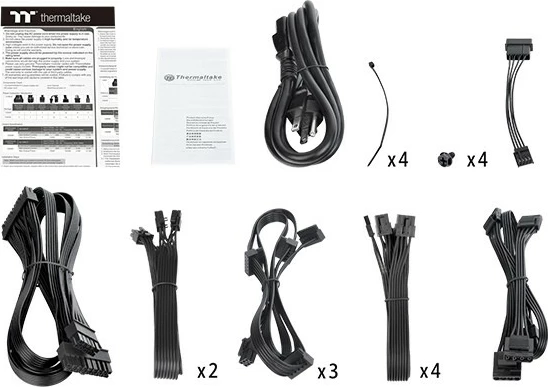 Napajalnik Thermaltake ToughPower PF1, 1050 W, 80 PLUS Platinum, modularen, črn