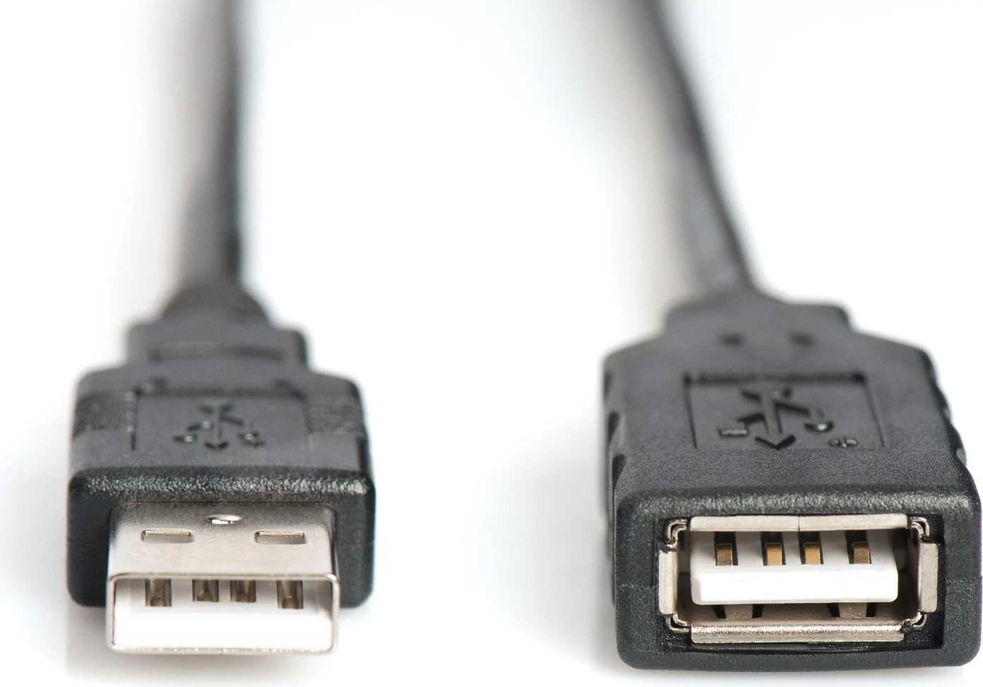 USB 2.0 podaljšek (repeater) 15 m, USB A moški/USB A ženska, črn Digitus