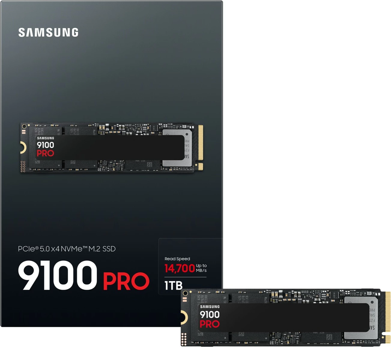 SSD zmogljiv Samsung 9100 PRO PCIe 5.0 NVMe M.2 1 TB SSD zmogljiv Samsung 9100 PRO PCIe 5.0 NVMe M.2 1 TB