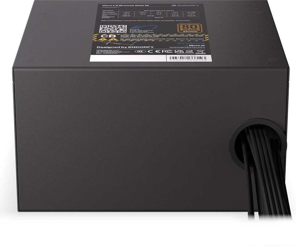 Napajalnik ENDORFY Vero L5 Bronze, 600 W