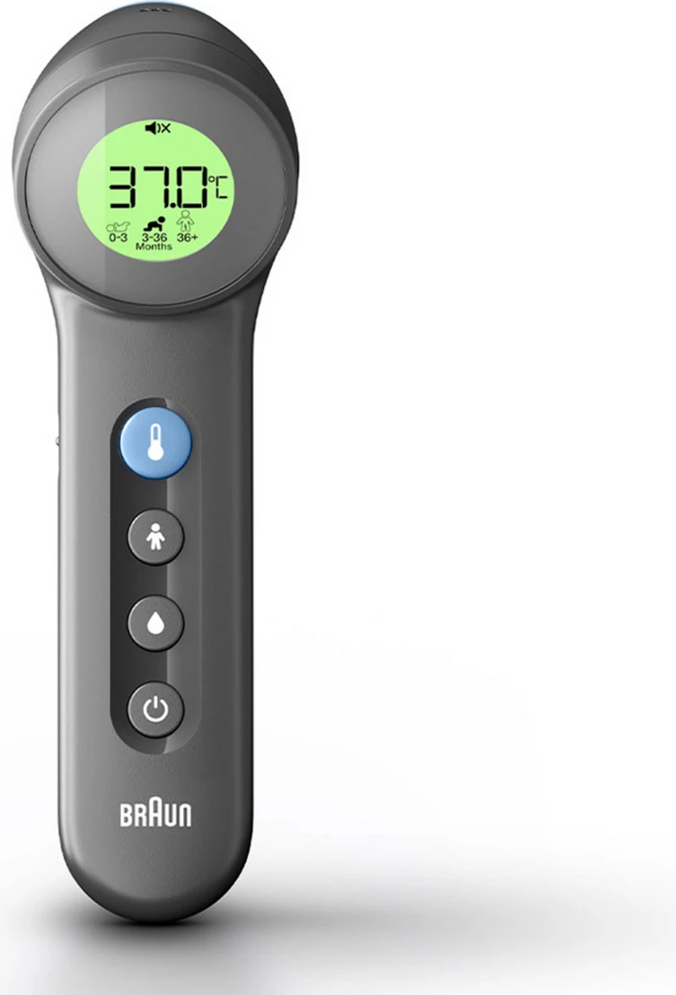 Klinični brezkontaktni infrardeči termometer Braun BNT400B, črn