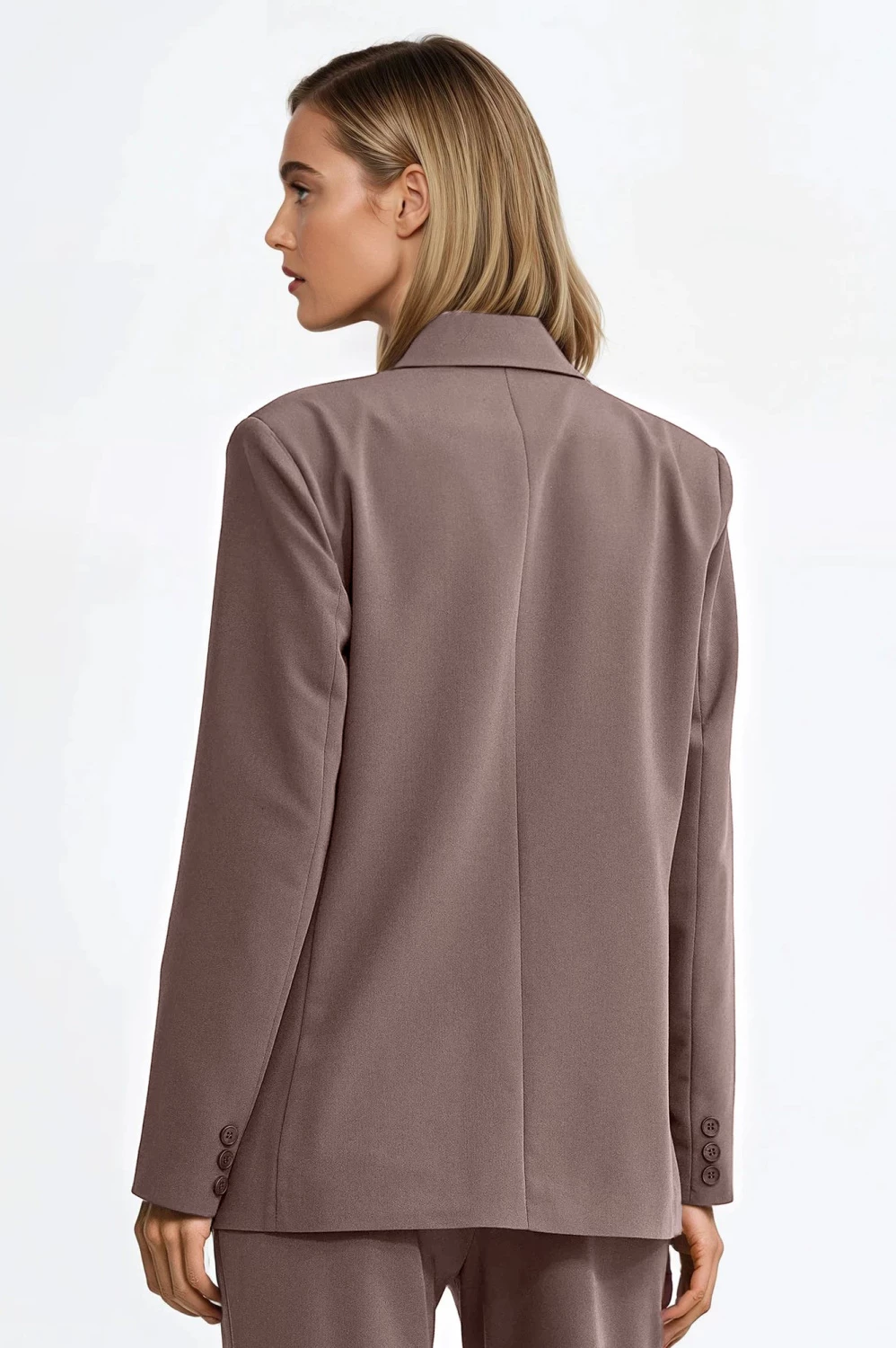 Oversized ženski blazer Nife 217570, rjav