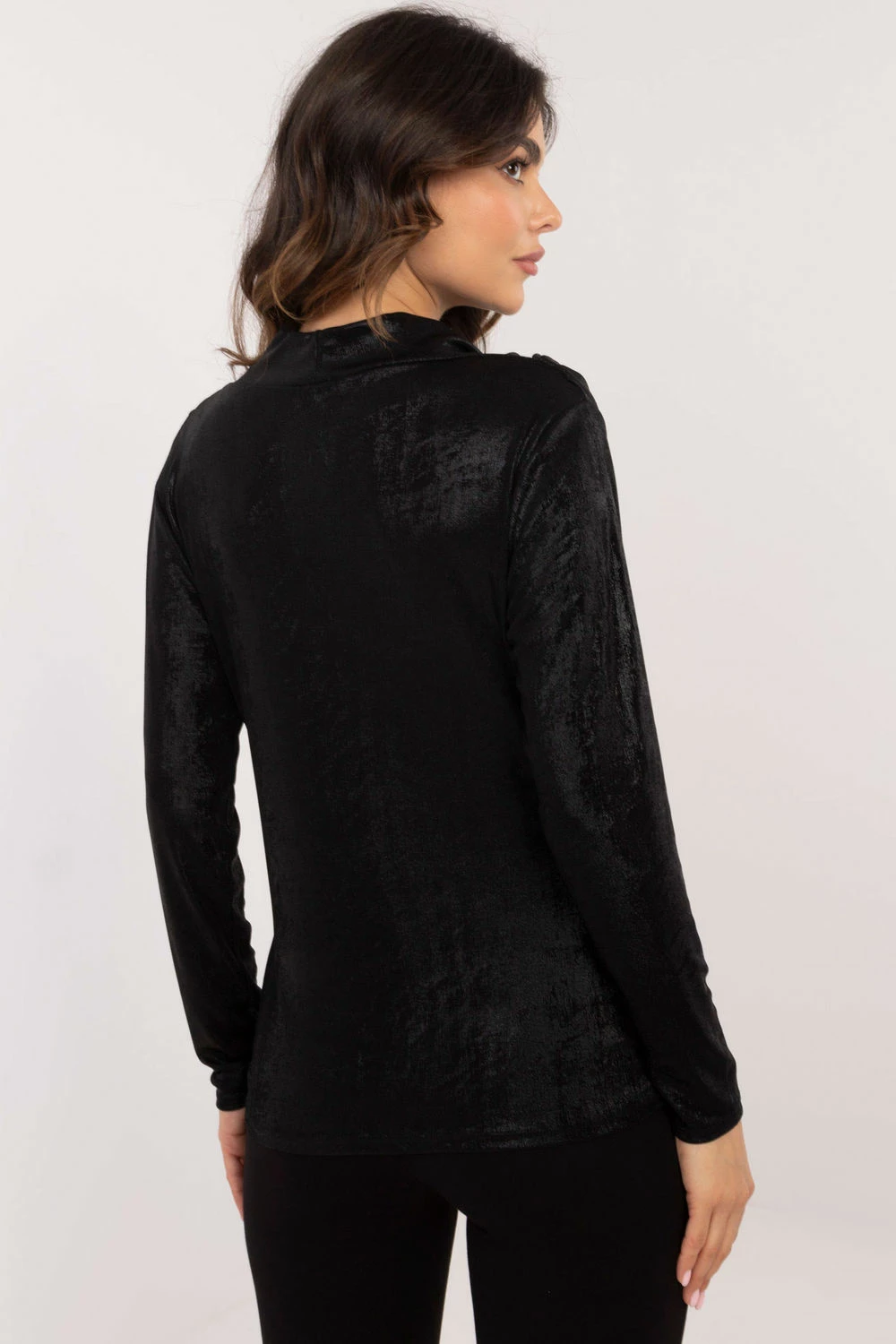 Elegantna majica Italy Moda 202689, črna
