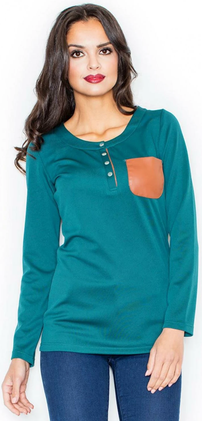 Bluza Figl 111737, zelena