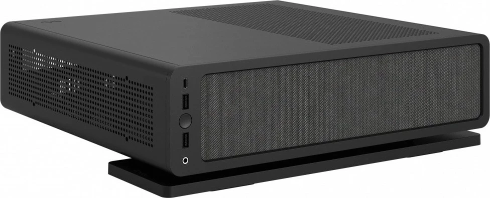 Kompaktna ohišje Fractal Design Ridge Black, Mini ITX, Tower Slim, 4x 2.5" pogon, črno