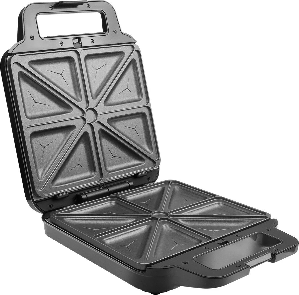 Toster 3-v-1 Concept SV3080, 1200 W, zamenljive XXL plošče, črn/nerjaveče jeklo