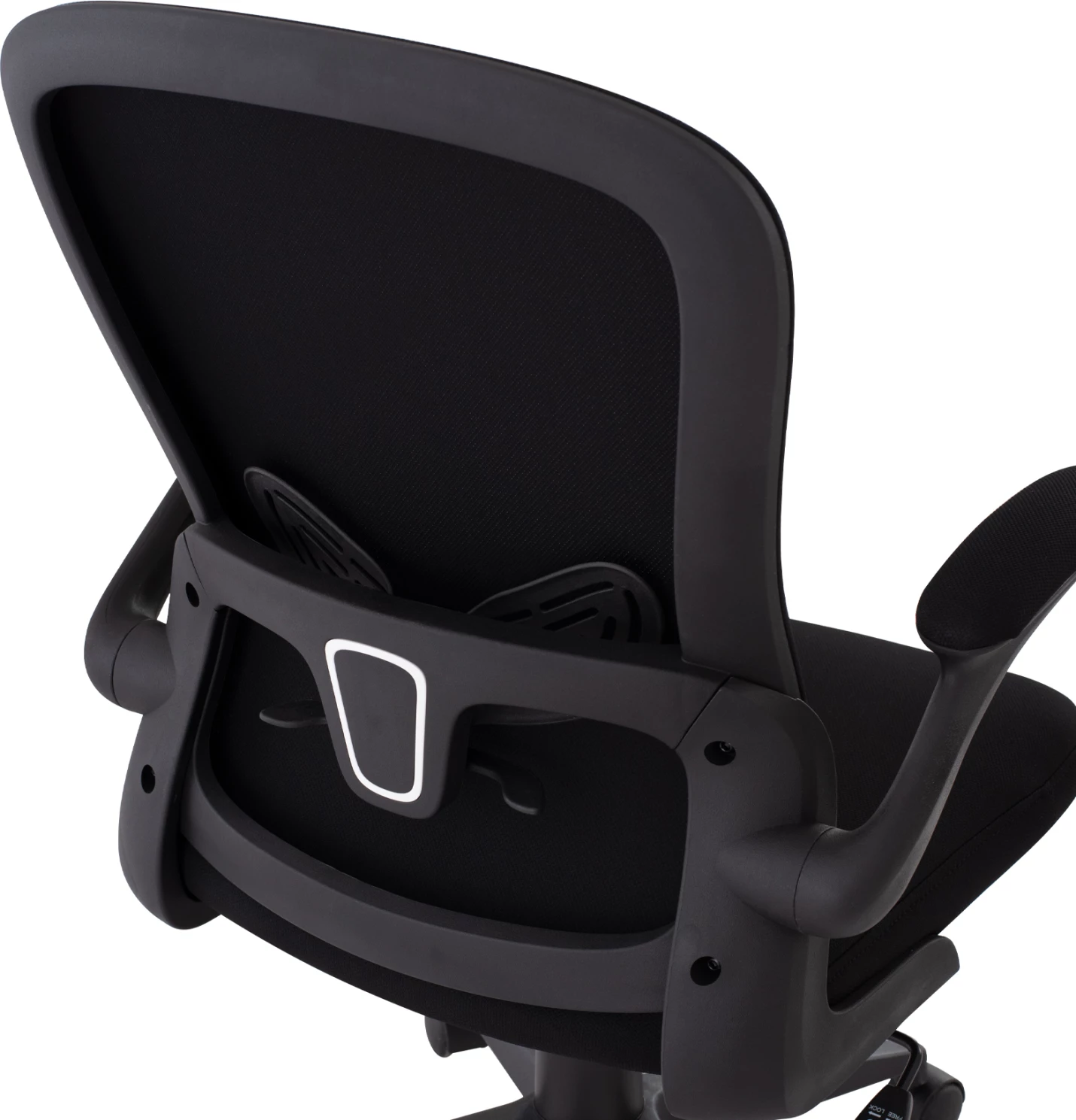 Pisarniški stol FH1178.01, črna mrežasta tkanina, črn okvir, 60x56x105