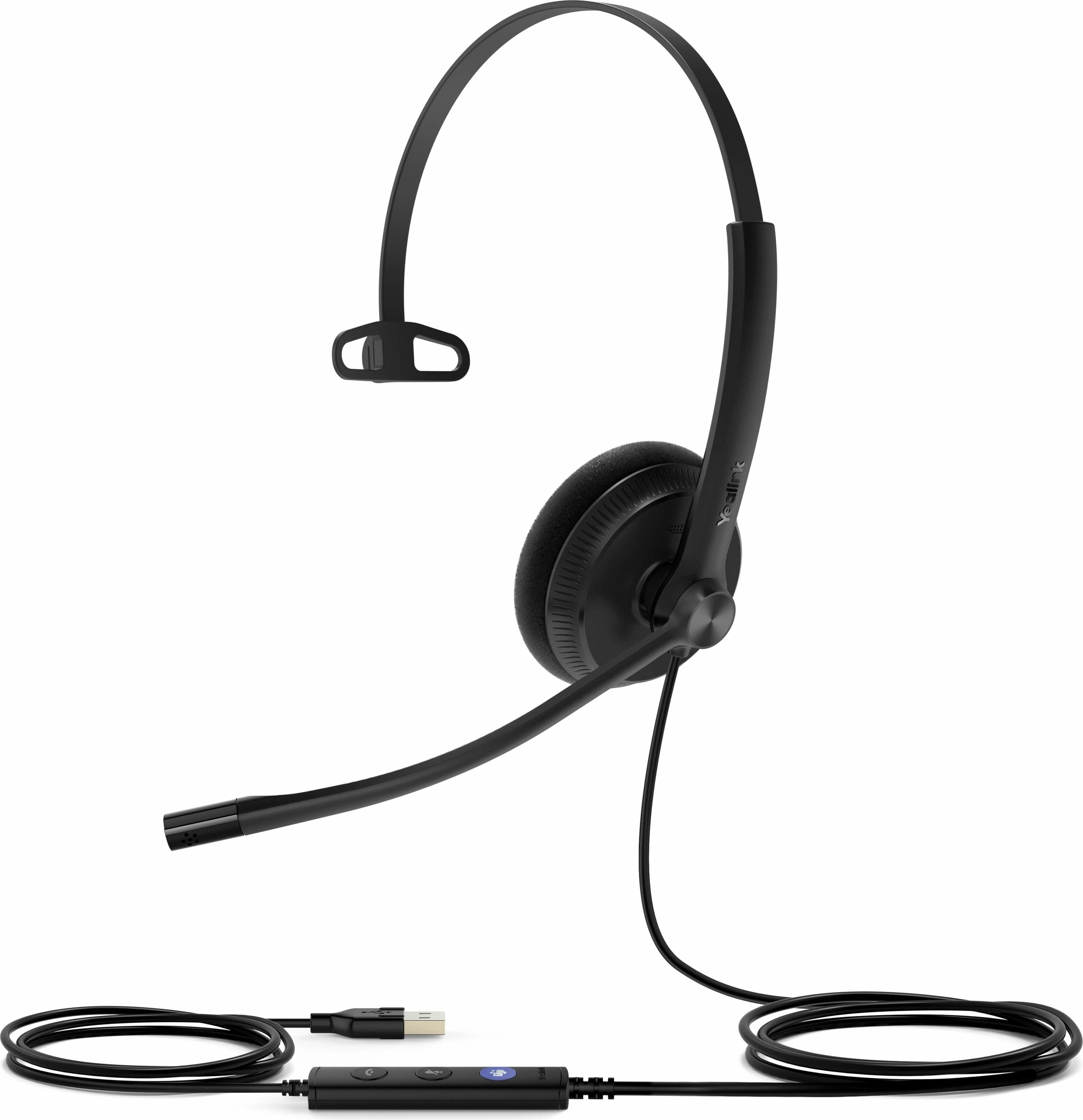 Profesionalne mono slušalke za Teams Yealink UH34 Lite, USB-C/A