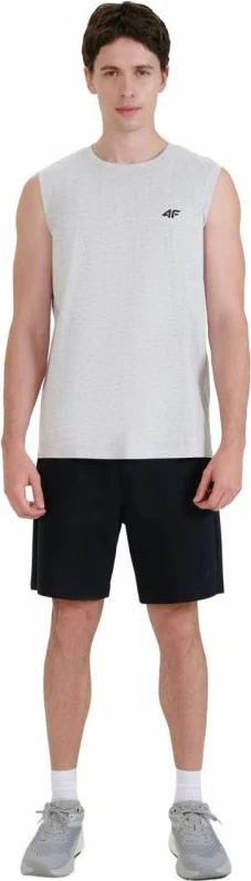 Brezrokavnik iz bombaža 4F, siv - moška majica