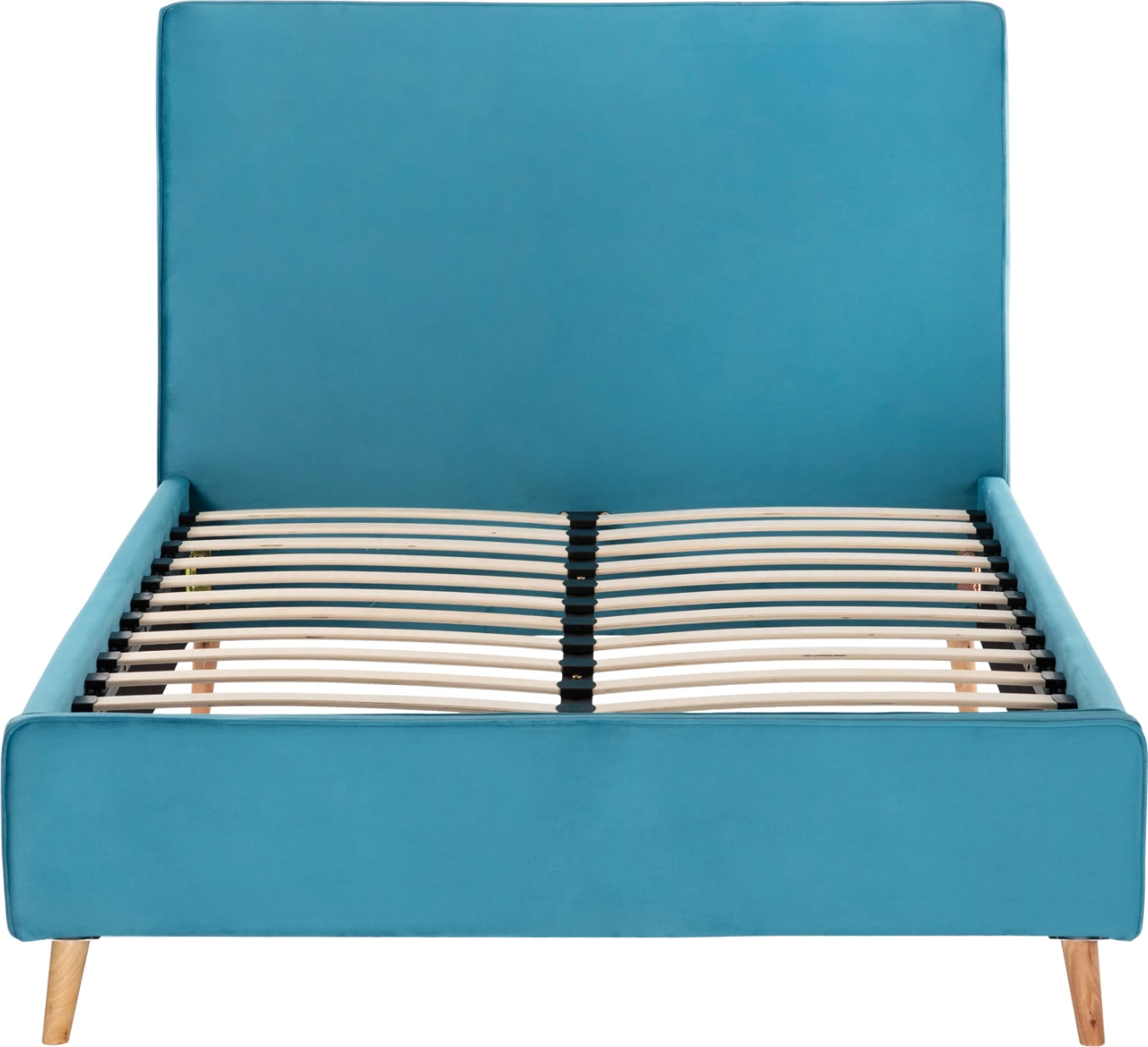 Postelja MAYLIN FH598.08 z modro-zelenim žametom za vzmetnico 120x200 cm