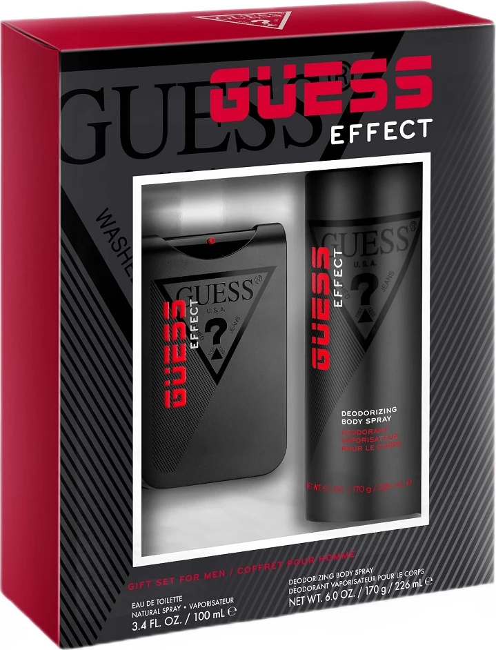 Eau de Toilette in deodorant za moške Guess Effect, 100 ml + 226 ml