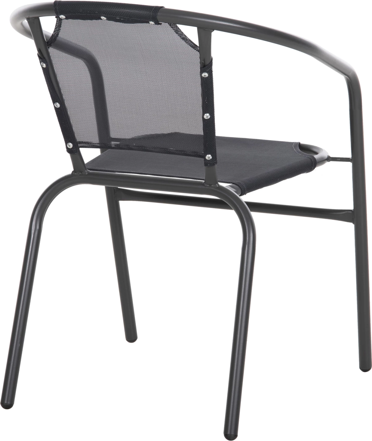 Vrtni naslanjač LEDAN FH5977.01 kovina in tekstilen v sivi barvi 55x58x72H cm