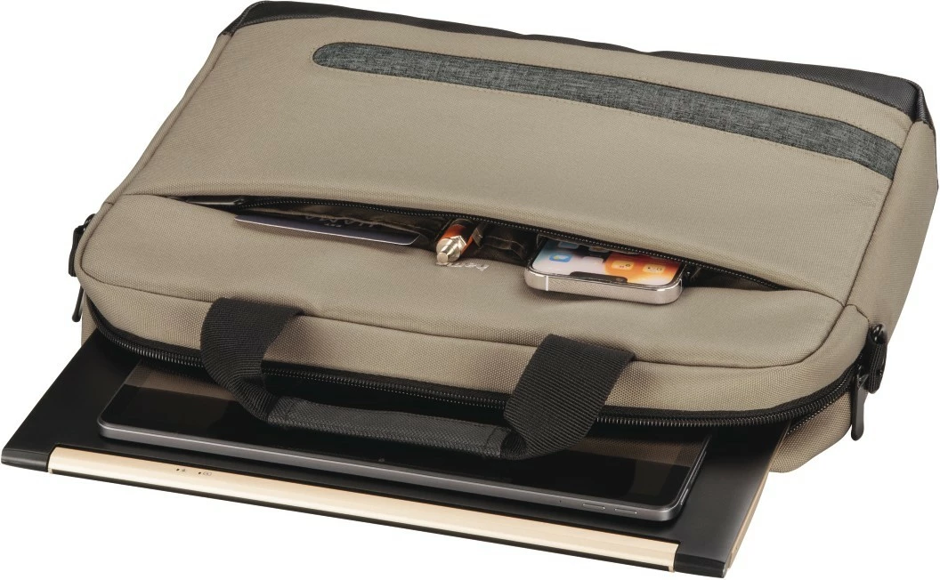 Torba za prenosnik Hama Terra 217234, 13,3", rPET, ramenski trak, bež