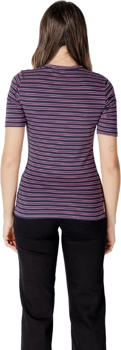 Majica z črtami, modra, Ichi - ženska