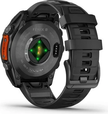Pametna športna ura AMOLED 47 mm, GARMIN Fenix 8 Slate Grey & Black