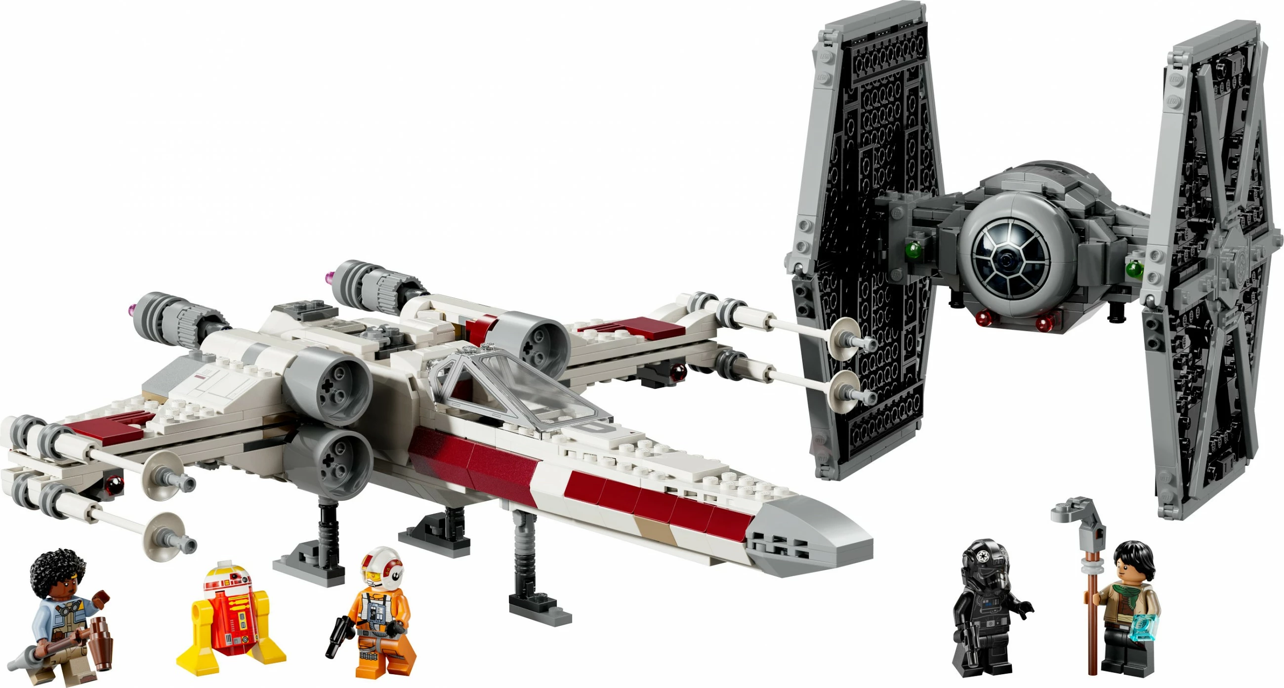 Set gradnje TIE Fighter in X-Wing Mash-up LEGO, 1063 delov, večbarven